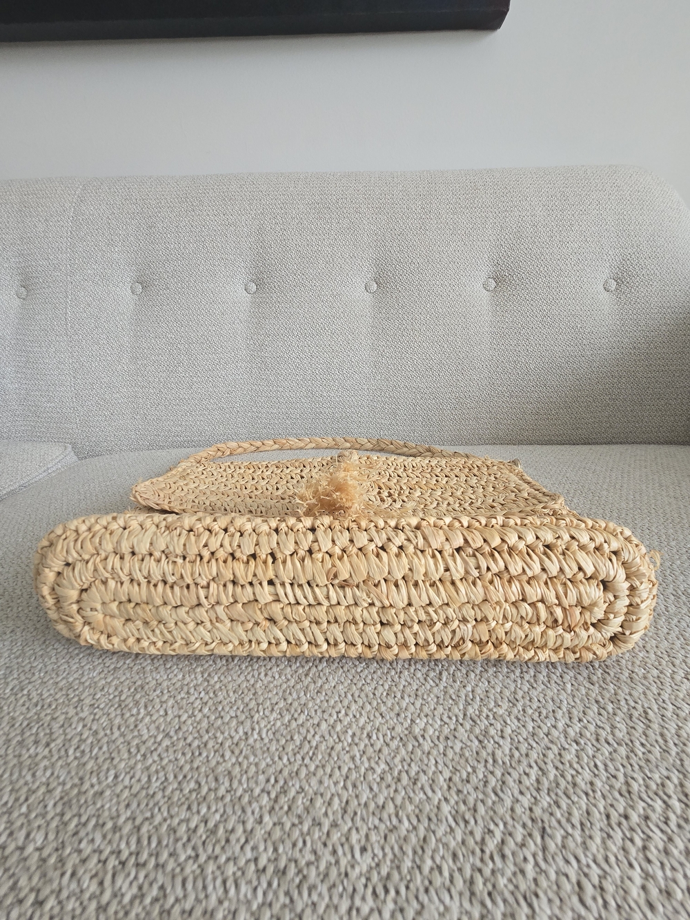 L*Space Camaya Woven Paper Raffia Convertible Shoulder Bag / Clutch - Picture 5 of 7